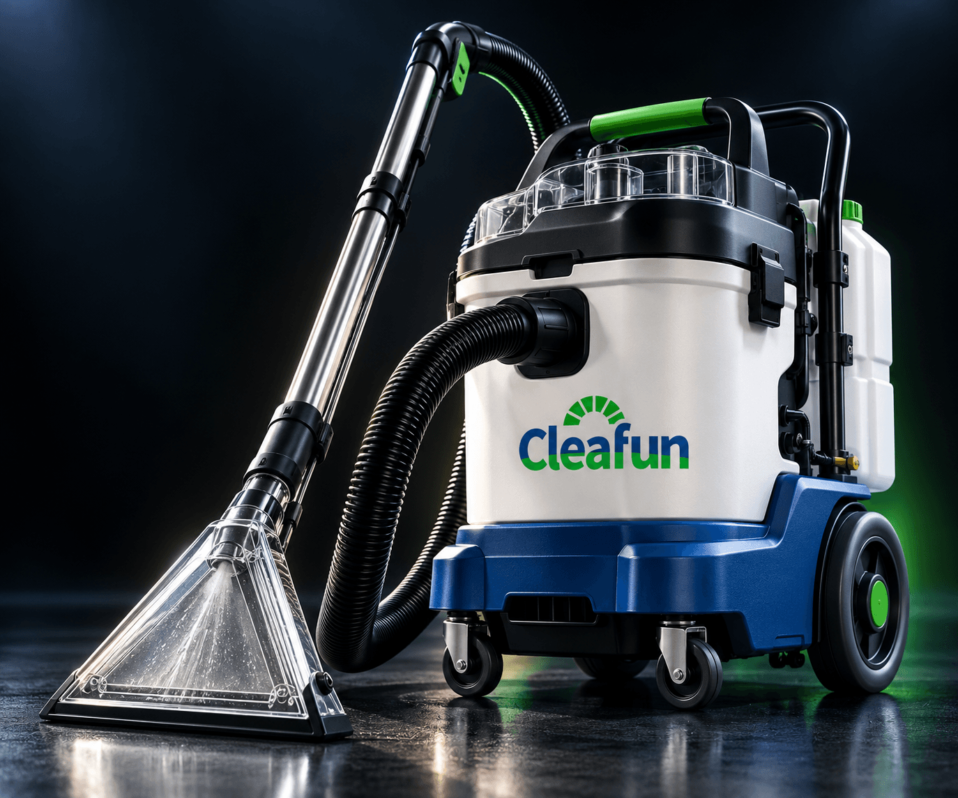 La machine d’extraction Cleafun en intervention